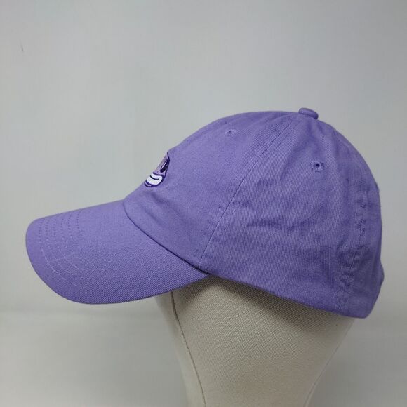 Newt Men's Slideback Hat Purple Adjustable 100% Cotton Embroidered Frog Logo - Picture 3 of 7